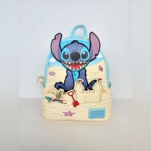 Disney Parks Loungefly Stitch Beach Backpack  NWT